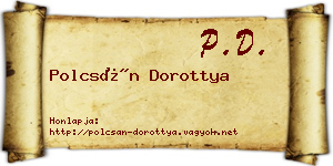 Polcsán Dorottya névjegykártya