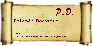 Polcsán Dorottya névjegykártya